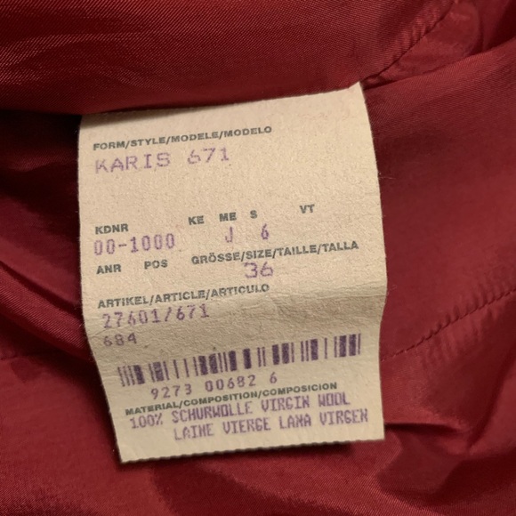 HUGO BOSS Red Wool Dress - Picture 6 of 6